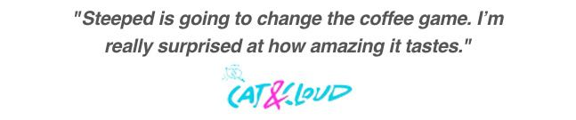 Cat & Cloud Coffee Quote